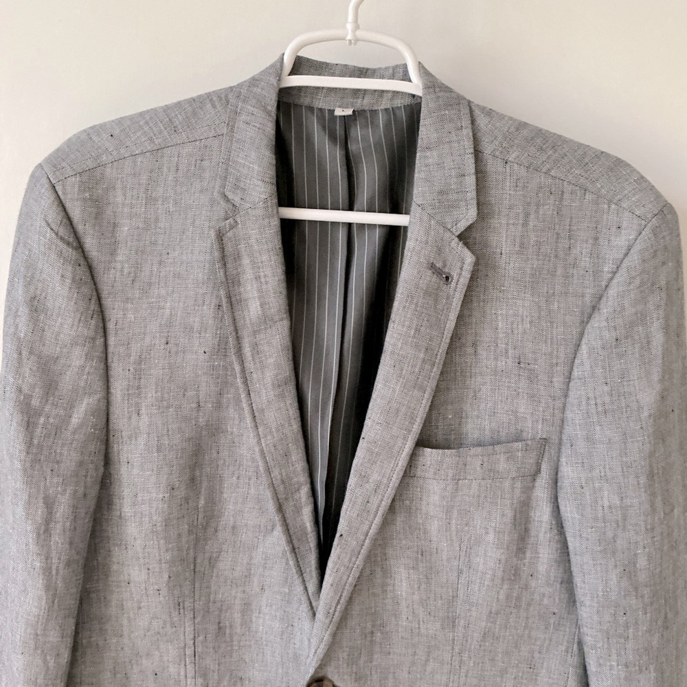 100% Linen Baird McNutt Irish Linen Murano Slim Fit Blazer CorpCore - Picture 5 of 13